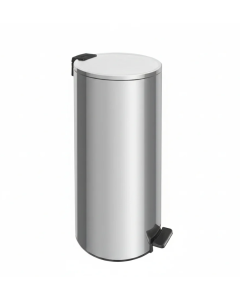 Stainless steel pedal trash bin Loop with a pulished finish and removable internal bucket 30 L 30 L / Stainless Steel / 1 piece