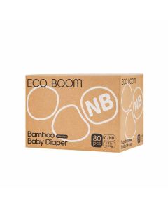Eco Boom Premium Pañales de Bambú Natural - Recién Nacido (<7lbs/<3kg)