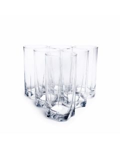 Pasabahce Set de Vasos de Vidrio Luna de 13 oz - 6 Piezas