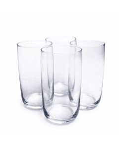 Pasabahce Vasos Pasabahce Long Iconic de Vidrio 18 OZ Set de 4 Piezas