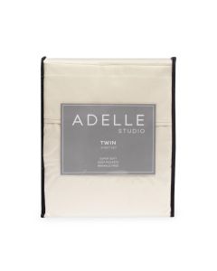 Adelle Studio Juego de Sábanas Twin - Set de 4 Piezas - Beige