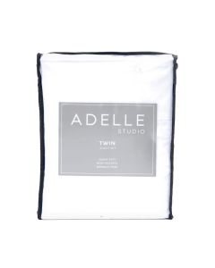 Adelle Studio Juego de Sabanas Twin Set de 4 Piezas White