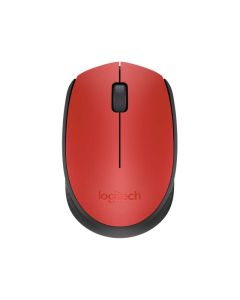 Logitech M170 Mouse Inalámbrico para Computadora y Laptop, Recibidor Usb y 12 Meses Batería - Rojo