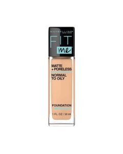 Maybelline 125 Nude Beige Base de Maquillaje Fit Me Matte & Poreless Super Stay Foundation