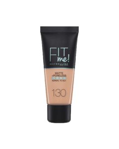 Maybelline 130 Buff Beige Base de Rostro Fit Me Matte & Poreless Super Stay Foundation