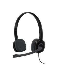 Audífonos con Micrófono Logitech H151, Alámbrico Negro