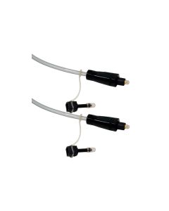 Cable Óptico Digital de 6 Pies con Conectores Toslink, Negro