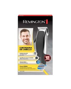 Máquina para Cortar Cabello Remington de 12 Piezas Modelo Hc1080-Negra