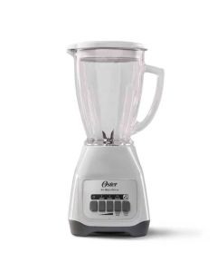 Oster Licuadora 2 Vel Vaso Vidrio (1.5 Ltr.) Botones Blanca
