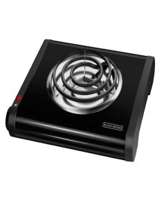 Black and Decker Estufa Electrica Portátil 1 Quemador Negro