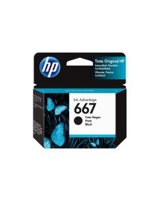 Cartucho de Tinta Hp 667 Negra Original (3ym79al)