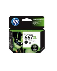 Cartucho de Tinta Hp 667xl Negra Original (3ym81al)