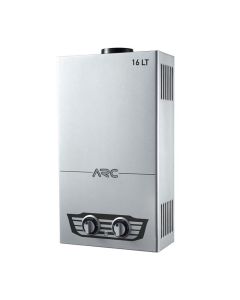 Calentador De Agua A Gas Arc | 32 Kw | 16 Litros | Indicador De BaterÃa | Plateado
