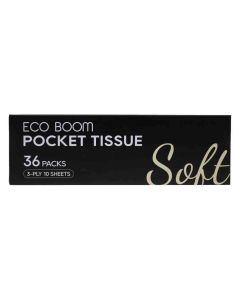 Eco Boom Pañuelos Desechables - 3 capaz de papel - Caja de 36 unidades